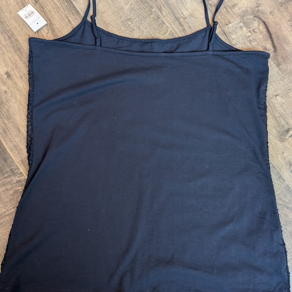 NWT Ann Taylor Factory Lace Front Camisole - Navy Blue - Size XL - Picture 2 of 10